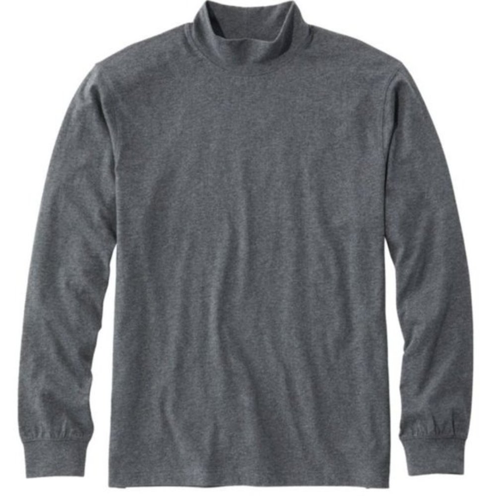 PIMA Cotton Mock Turtleneck